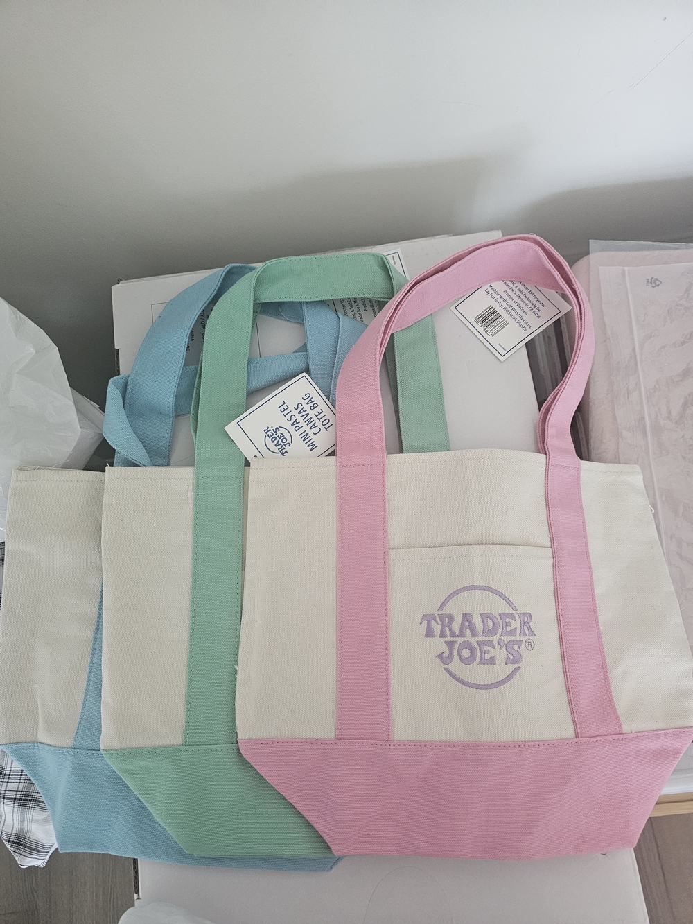 Trader Joe's Canvas Tote Bag ＊3